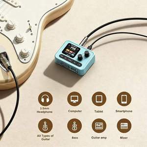 Pédale de guitare multi-effets avec effets de réverbération, chorus, delay, enregistrement OTG, processeur d'effets pour guitare live et studio - Product Image 6