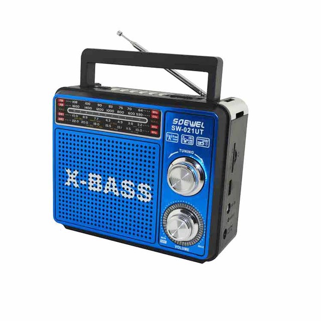 Portable Bass 4 Band Sd Radio With Usb Port Music Player