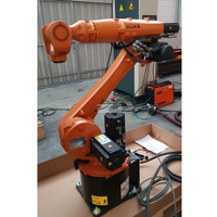 Robot industriel Kuka à 6 axes, bras robotique de soudage KR 16 R2010-2 avec positionneur de soudage CNGBS, PLC et moteur