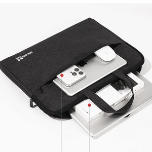 Portadocumenti per Laptop in Nylon rigido da uomo in stile <span class=keywords><strong>Business</strong></span> <span class=keywords><strong>Messenger</strong></span> portatile per riunioni in ufficio con Logo ricamato borsa per documenti - Product Image 4