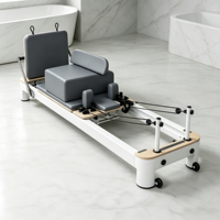 AUGER Machine de Pilates Reformer Commerciale en Aluminium, Équipement de Fitness Professionnel pour Studio, Lit d'entraînement du tronc
