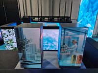 Nouvel écran publicitaire LED cube portable P2.9 couleur pleine, contrôle WiFi via application, pour affichage publicitaire en magasin