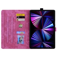 Nouvelle coque de tablette compatible TECNO Megapad Pro iPad Pro 11 Modèle 8 - Best-seller - Design Chat Fleur de Cerisier - Étui à rabat avec porte-cartes