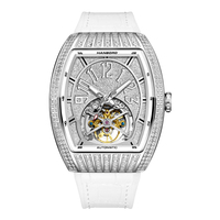 Montre mécanique à remontage automatique pour homme HANBORO, boîtier en acier inoxydable, résistance à l'eau 5 BAR, série magique merveilleuse
