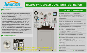 Actuadores de motores marinos, Regulador BK2000, Estación de trabajo para reparación de motores de embarcaciones de prueba, Banco de pruebas de reguladores Woodward BK2000, Equipo marino - Product Image 6