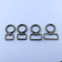 Mousquetons pivotants en zinc Qiannuo Qn29 avec anneaux porte-clés 16/19mm, étanches, avec serrures TSA, durables, boucles à ressort en O, accessoires de sac personnalisés