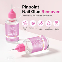 BORN PRETTY 30ml Dissolvant de colle à ongles de précision pour faux ongles, inodore, sans acétone, décolleur facile pour capsules d'ongles