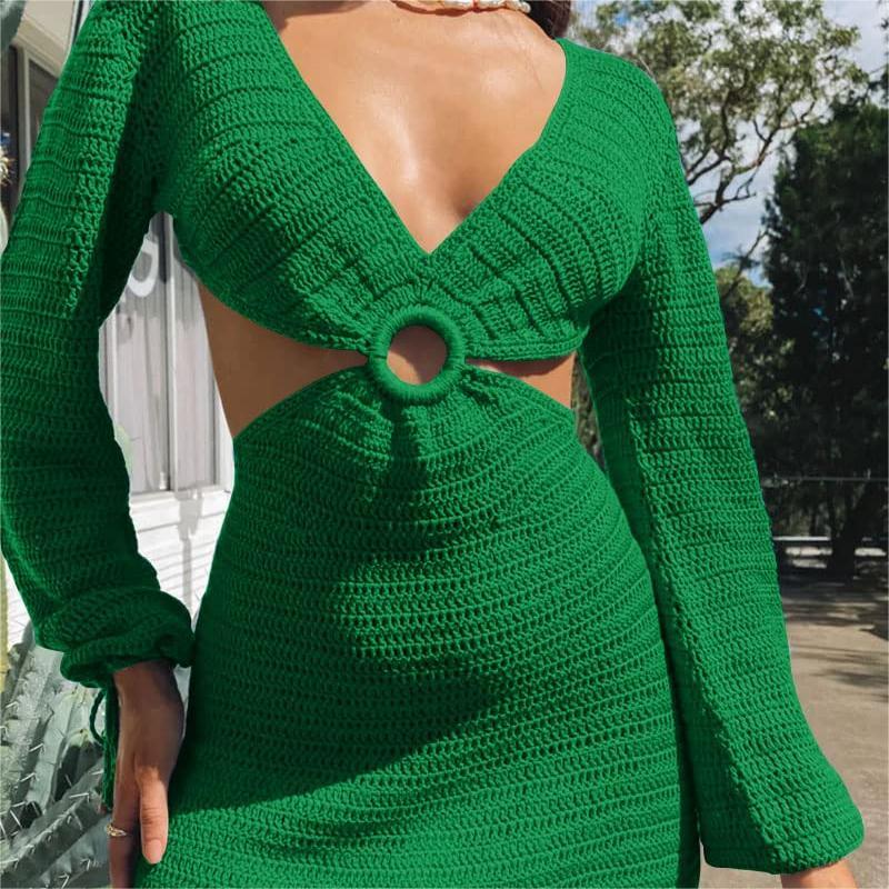 chinese dress ladies Evamari Knit Dress Turquoise Turquoise / S