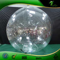 Ballon gonflable transparent personnalisé avec fermeture à glissière double couche ballon gonflable portable Hongyi jouet gonflable