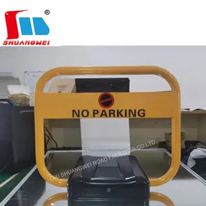 Automatic Foldable Car Parking Space Sign No Parking Key Lock Electric Car Barrier