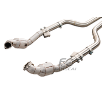 Tuyau d'échappement isolé SS304 pour Mercedes-Benz AMG W218 CLS63 5.5L M157 2013-2017, tuyaux d'échappement haute performance pour améliorer la puissance