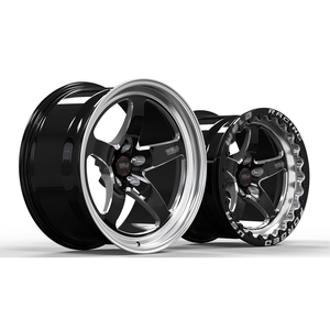 Rines Monobloque Forjados Estilo S71 <span class=keywords><strong>de</strong></span> 15x10, 17x10, 18x10, con Beadlock Personalizado, Negro Brillante Fresado, para Camaro y Mustang - Product Image 1