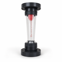 LZS Series Plastic Tube Type Flowmeter a Water Flow Meter Measuring 60-600L/H Flow Rate Capacity Glue/ Thread/ Flange Connection