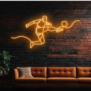 Enseigne néon LED personnalisée avec impressions Kaw, étanche, motif maillot de football, pour bar, décoration murale de maison, décoration de fête - Product Image 3