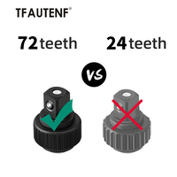 TFAUTENF Kit d'outils à main pour la maison de 210 pièces avec perceuse sans fil, douilles, clés pour la réparation et l'entretien automobile