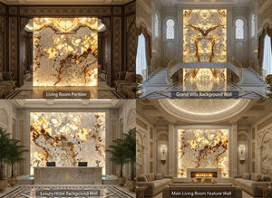 백라이트 오닉스 판도라 화이트 대리석 석판 파타고니아 대리석 석판 타일 천연 럭셔리 스톤 브라질 판도라 대리석 - Product Image 5