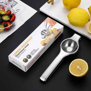 Exprimidor de limones de acero inoxidable, exprimidor manual, herramienta de cocina, fácil de limpiar, extractor de jugo de frutas - Product Image 1