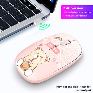 <span class=keywords><strong>Ratón</strong></span> inalámbrico de estilo Anime de 2,4G para niños y niñas, <span class=keywords><strong>ratón</strong></span> silencioso para juegos con interfaz <span class=keywords><strong>USB</strong></span> de oficina con patrón impreso en 3D - Product Image 3