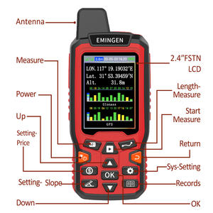 휴대용 토지 측량 기기, 야외 측량용 고정밀 <span class=keywords><strong>GPS</strong></span> 장치, 4개 위성 네트워크 지원 - Product Image 4