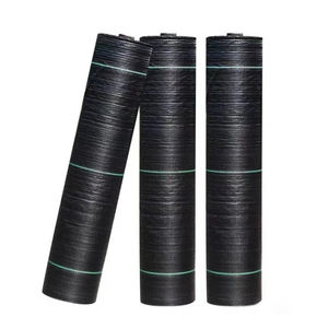 יריעת פלסטיק חקלאית סיטונאית לחיפוי קרקע, בד נוף למניעת עשבים שוטים, יריעת PE 90 גרם ארוגה למניעת עשבים - Product Image 1