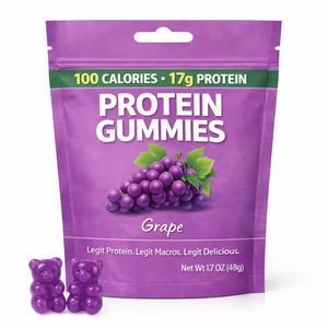 Gummies de protéines de lactosérum OEM 100% naturelles, complément énergétique, complément pré-entraînement, 17g de protéines - Product Image 1