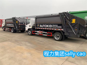 Recogida de cubos de aterrizaje grandes personalizables de alta calidad y camión de <span class=keywords><strong>basura</strong></span> compactador de transporte para municipal - Product Image 5