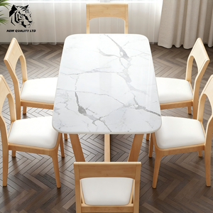 Usine fournissant des meubles de salle à manger en bois, table rectangulaire, nouveau design, prix le plus bas, stock important, livraison immédiate, sur mesure. - Product Image 2