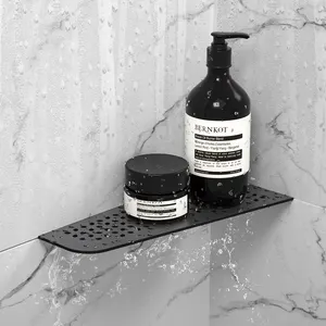 Nuovo Design nero opaco mensola ad angolo a parete doccia con 304 in acciaio inox per il bagno