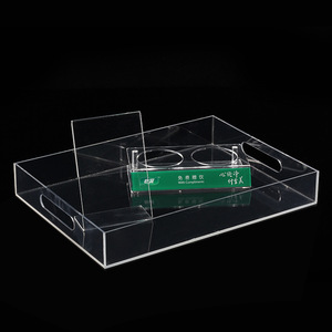 Transparente de acrílico para servir bandejas de plástico transparente bandejas de la fábrica de China - Product Image 5