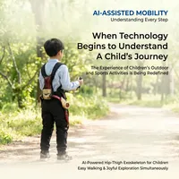 Exosquelette d'aide à la marche pliable et léger pour enfants avec reconnaissance intelligente du mouvement pour la correction de la posture