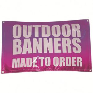 Drapeaux publicitaires et bannières événementielles en PVC vinyle personnalisés en usine, résistants aux intempéries pour la promotion en extérieur - Product Image 1