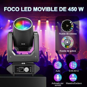 Equipo de Iluminación Móvil de 295w 14r con Estuche de Transporte, Prismas Dobles, Efecto Arcoíris, Cabeza Móvil para DJ, Fiestas y Espectáculos - Product Image 3
