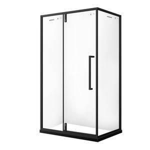 Mamparas de Ducha de Estilo Industrial de Vidrio Templado Personalizadas JOMOO OEM, Marco de Acero Inoxidable SUS304, Mampara de Ducha Rectangular de Vidrio para Baño - Product Image 2