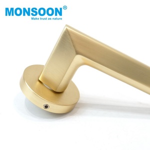 Manijas de Puerta Modernas de Aleación de Zinc Vintage, Anodizadas en Aluminio, con Cerradura de Palanca, Privacidad para Dormitorio, Tubo Cuadrado Interior, de una Sola Cara, para Puerta de Madera - Product Image 5