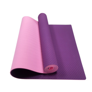 Populaire personnaliser Logo épais fixe double maison Fitness exercice entraînement TPE tapis <span class=keywords><strong>de</strong></span> Yoga - Product Image 3