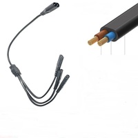 Câble d'alimentation répartiteur en Y 1m C8 C7, 1 C8 vers 4 C7, 2x0.75mm²