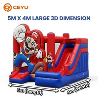 Château gonflable Super Mario avec toboggan pour enfants, prix d'usine, pour aire de jeux extérieure Ceyu