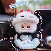 Lot de 8 figurines en peluche PVC 14 cm pour bébé, 100 % officielles, avec porte-clés, collection de véhicules, boîte mystère