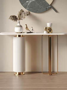 Tavolo d'<span class=keywords><strong>Ingresso</strong></span> di Lusso in Stile Italiano con Piano in Granito, Decorazione per <span class=keywords><strong>Ingresso</strong></span> e Espositore d'Accento - Product Image 4