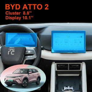Protection d'écran en verre trempé 2.5D 9H pour tableau de bord et écran CarPlay de 10.1'' et 12.8'' pour BYD ATTO 2 Yuan up - Product Image 3