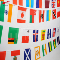 Drapeaux de ficelle carrés de Palestine en gros 11*7.8 pouces Drapeaux du monde Drapeaux de Palestine en polyester
