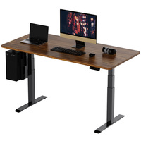 Bureau de travail moderne modulaire intelligent à double moteur, réglable en hauteur électriquement, pivotant, en métal, capacité de charge de 120 kg