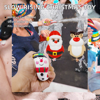 Balles anti-stress Squishy de Noël à remontée lente, jouets sensoriels pour les fêtes et cadeaux