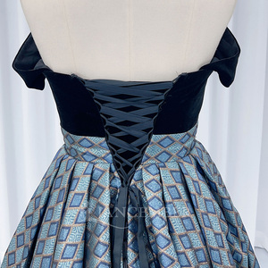 Hx144 Elegant Black Evening Dress Banquet Host Lace <b>Decoration</b> <b>Prom</b> Ball Gown Jancember - Product Image 3