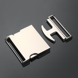 Hebillas de metal plateadas y negras para bolsos, cinturones, ropa, herrajes DZQ352 - Product Image 3