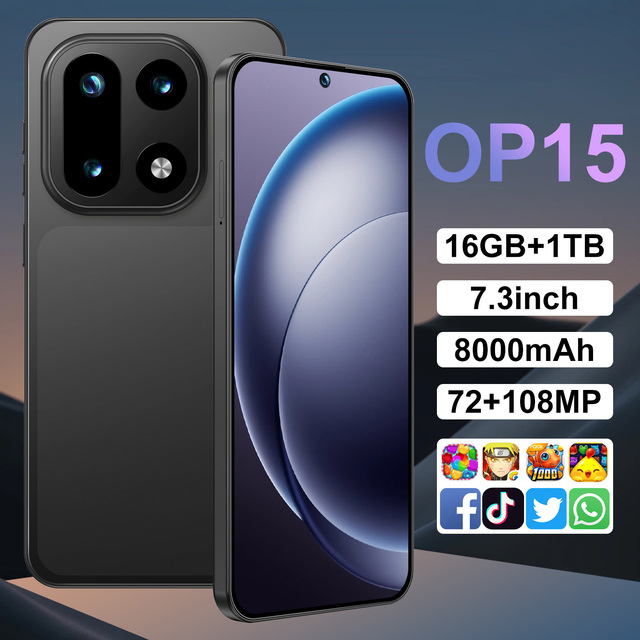 OP15 16GB RAM 5G Android 1TB Room 7.3 Inch 120Hz HD 8000mAh Deca Core WiFi IMEI