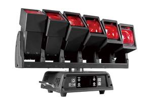 6 шт. 60 Вт RGBW LED 4-в-1 сценические прожекторы с углом луча 8°, CRI 90, для концертов, клубов, с функцией Wash Zoom, матричные, цоколь E27, DMX512 - Product Image 5