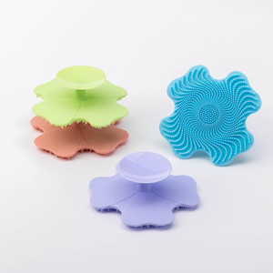 High Quality Soft Silicone Double Side Body Cleansing Scrubber Baby Shower Brush Soft Bath Brush Shower Cleaning Face Cleaner - Product Image 1
