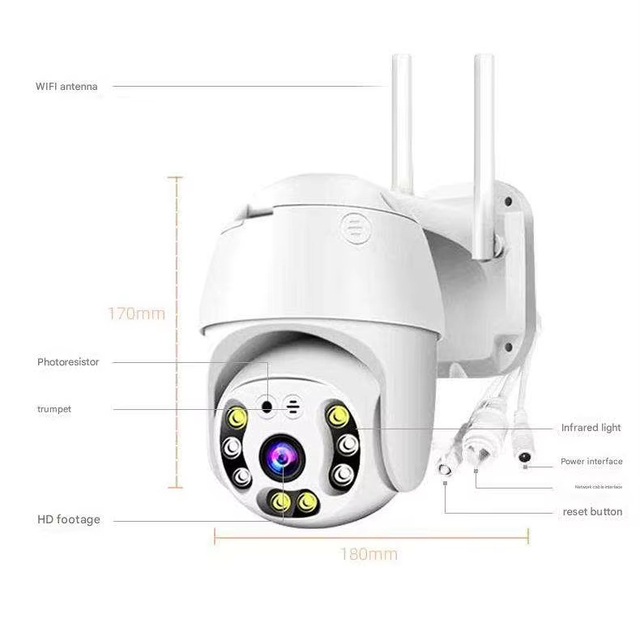 Factory Multifunctional Outdoor Security Camera 180 View and Intercom Feature Way Audio and Instant Sharing Intercom Camera