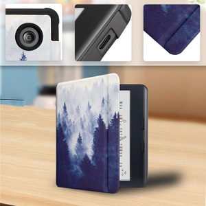Funda para Lector Electrónico <span class=keywords><strong>Kobo</strong></span> Libra2 2021 y Tolino Vision6, con Cámara Elevada, Anticolisión, TPU, Plegable, con Soporte y Función de Apagado Automático - Product Image 3